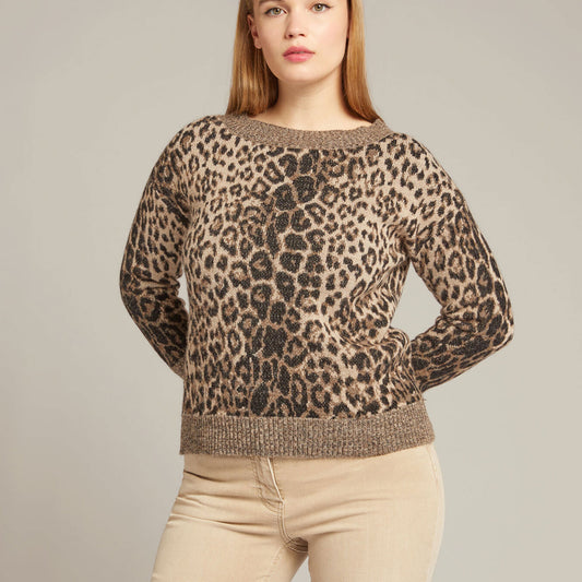 Elena Mirò maglia animalier M382Z0